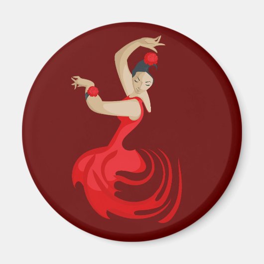 Gypsy Flamenco Dancer Magneet (Voorkant)