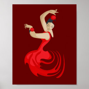 Gypsy Flamenco Dancer Poster