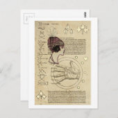 Gypsy Fortune Teller Briefkaart (Voorkant / Achterkant)