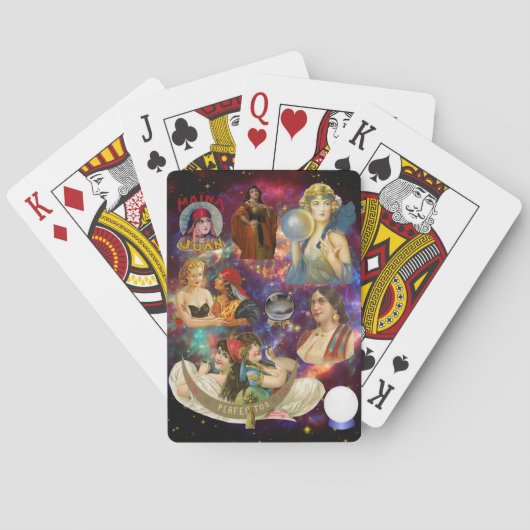 Gypsy Fortune tellers Psychics Kunst Pokerkaarten (Achterkant)
