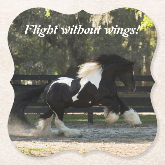 Gypsy Gold Gypsy Vanner Horse onderzetters (Voorkant)