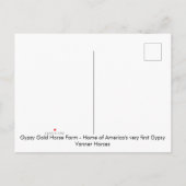 Gypsy Gold proveb briefkaart (Achterkant)