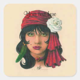 Gypsy II Vierkante Sticker