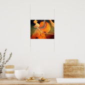 Gypsy Jazz Variation - Poster Surreal Cello (Cuisine)