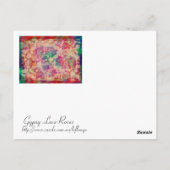 Gypsy Lace Rozen Briefkaart (Achterkant)