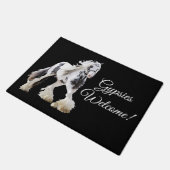 Gypsy Mare Stallion Draft Horse Deurmat (Schuin)