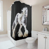 Gypsy Mare Stallion Draft Horse Douchegordijn (In situ)