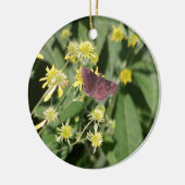 Gypsy Moth Keramisch Ornament (Links)