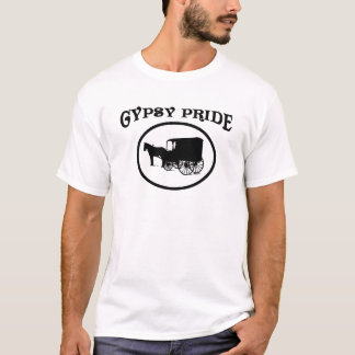 Gypsy Pride Black en White Caravan T-shirt