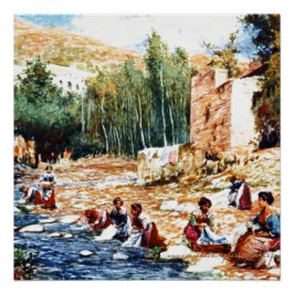 "Gypsy (Romani) Washday" Perfect Poster