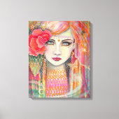 Gypsy Roos Bohemian Beauty Canvas Art Afdruk (Voorkant)