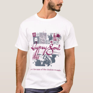 Gypsy Soul paars design T-shirt