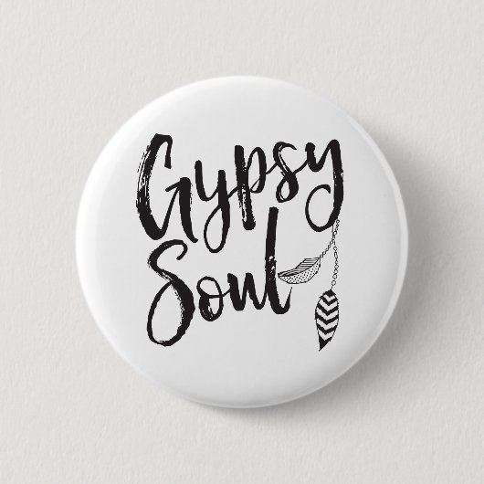 Gypsy Soul Ronde Button 5,7 Cm (Voorkant)