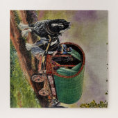 Gypsy Vanner Horse Irish Caravan Wagon Tapestry Legpuzzel (Horizontaal)