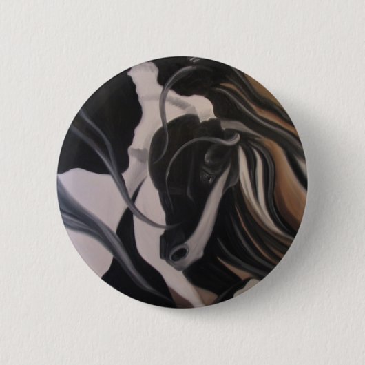 Gypsy Vanner I Ronde Button 5,7 Cm (Voorkant)