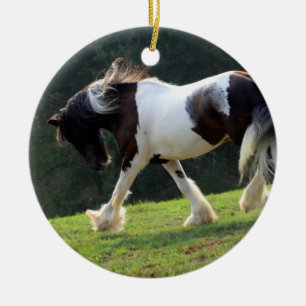 Gypsy Vanner Keramisch Ornament