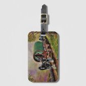 Gypsy Vanner paard Irish Caravan wagon Bagagelabel (Voorkant (verticaal))