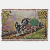 Gypsy Vanner paard Irish Caravan wagon Deken (Voorkant)
