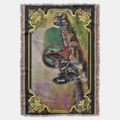 Gypsy Vanner paard Irish Caravan wagon Deken (Voorkant Verticaal)