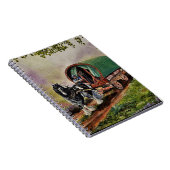 Gypsy Vanner paard Irish Caravan wagon Notitieboek (Rechterzijde)