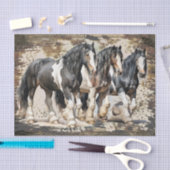 Gypsy-Vanner Paard Waterverf Decoupage Tissuepapier (Craft)