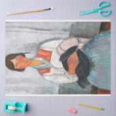 Gypsy Vrouw met Baby, Modigliani Tissuepapier (Craft)