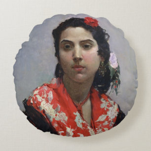 Gypsy Woman Rond Kussen