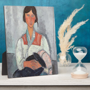 Gypsy Woman with Baby, 1919 (olie op doek) Fotoplaat