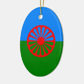 Gyptische vlag keramisch ornament (Links)