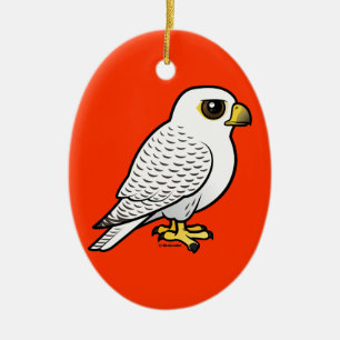 Gyrfalcon Keramisch Ornament