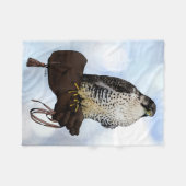 Gyrfalcon op Glove Fleece Deken (Voorkant (Horizontaal))