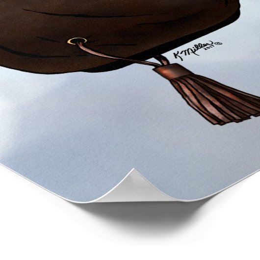 Gyrfalcon op Glove Poster (Hoek)