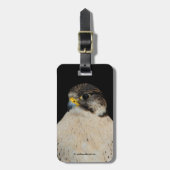 Gyrfalcon Saker Hybrid Falcon Bagagelabel (Voorkant verticaal)