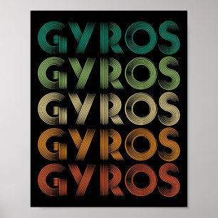 Gyros Griekenland Griekse voet Malaka Poster