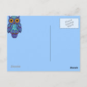 H00t Owl Halloween Briefkaart (Achterkant)