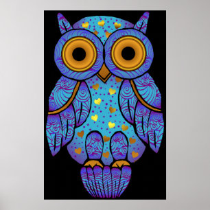 H00t Owl Midnight Madness Print