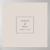 H100 Signer Mariage Poster Keepsaké Décor (Devant)