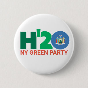 H'20 New York voor Howie Hawkins Ronde Button 5,7 Cm