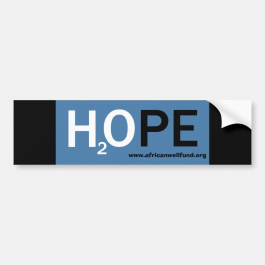 H20PE-bumpersticker Bumpersticker (Voorkant)