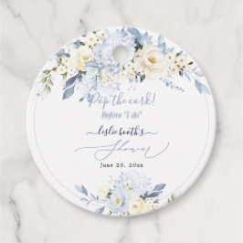 H2 Blue Hydrangea Cream Rozen Vrijgezellenfeest Bedankjes Labels