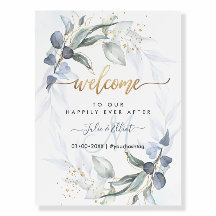 H2 Rustique Dusty Blue Gum Eucalyptus Bienvenue