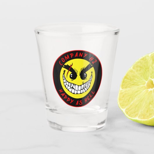 H2 Schroefglas Shot Glas (Voorkant)