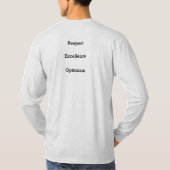 H2 Valeurs T-shirt long à manches longues (Dos)