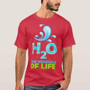 H2O de molecule van het leven T-shirt