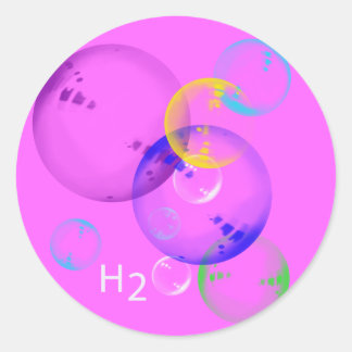 H2O RONDE STICKER