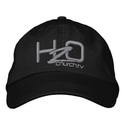 H2OChurch.tv = Casquette de logo brodé (Devant)
