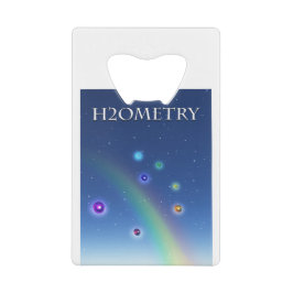 H2Ometrie - Gestructureerd water Kredietkaart Flessenopener