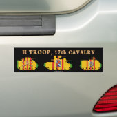 H/17th Cavalry VSR Armored Fighting Vehicles Bumpersticker (Op auto)