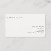 H A C H E R VISITEKAARTJE (Achterkant)