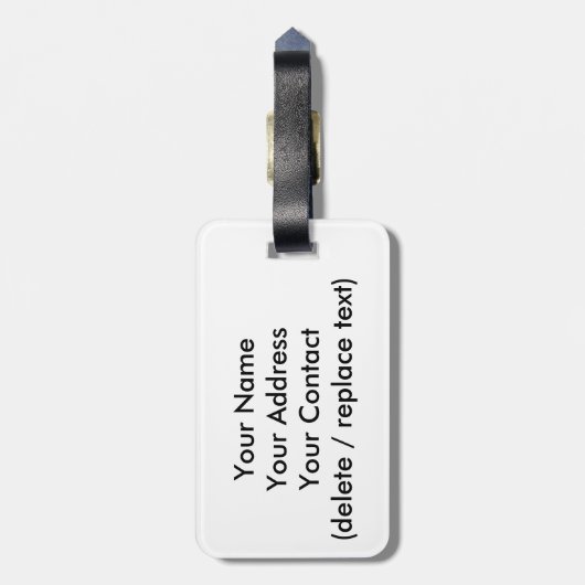 H.A.S. Kunstbagagelabel; afbeelding cholla, gem, v Bagagelabel (Achterkant verticaal)